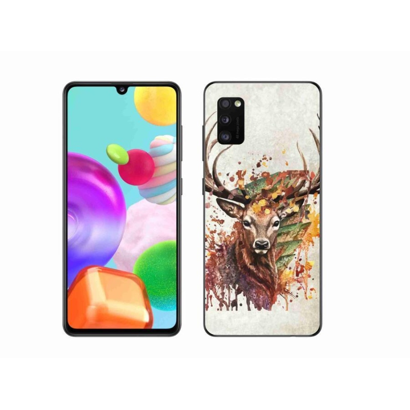 Gélový obal mmCase na mobil Samsung Galaxy A41 - jeleň 1