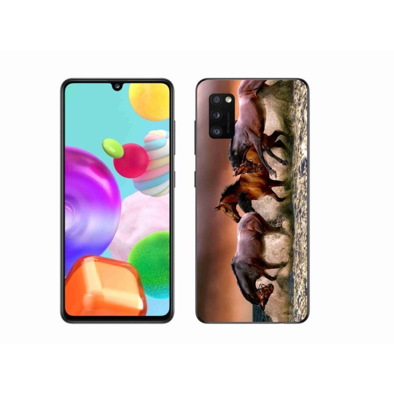 Gélový obal mmCase na mobil Samsung Galaxy A41 - kone 1