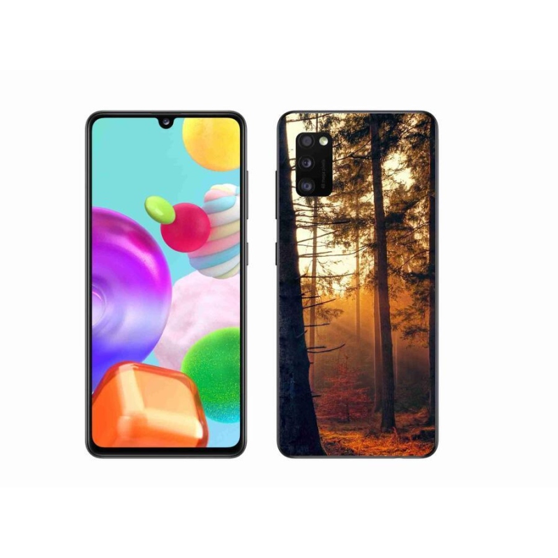 Gélový obal mmCase na mobil Samsung Galaxy A41 - les