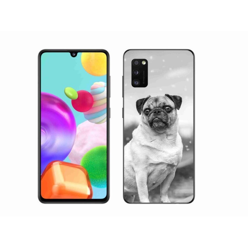 Gélový obal mmCase na mobil Samsung Galaxy A41 - mops