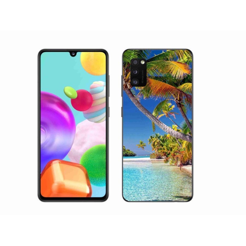 Gélový obal mmCase na mobil Samsung Galaxy A41 - morská pláž