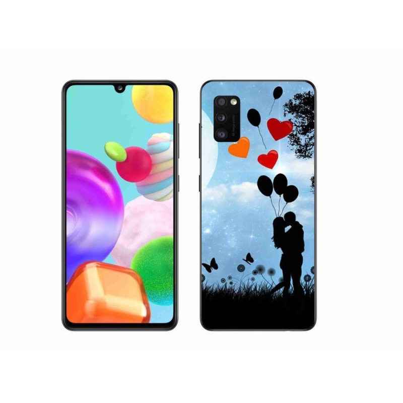 Gélový obal mmCase na mobil Samsung Galaxy A41 - zamilovaný pár