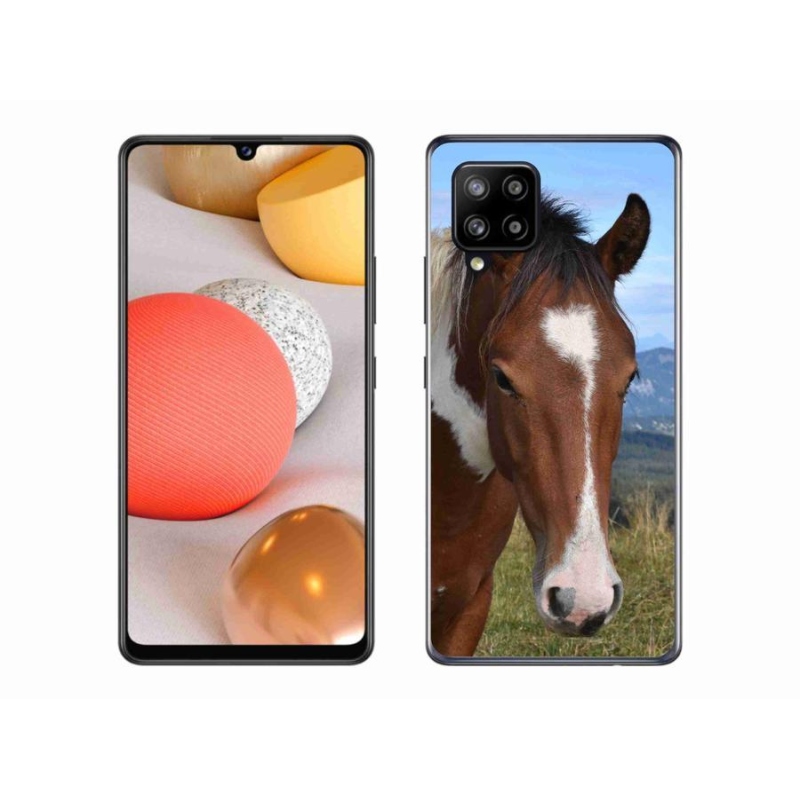 Gélový obal mmCase na mobil Samsung Galaxy A42 5G- hnedý kôň