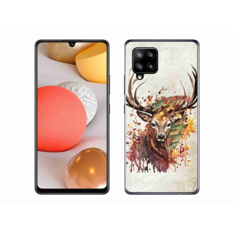 Gélový obal mmCase na mobil Samsung Galaxy A42 5G - jeleň 1