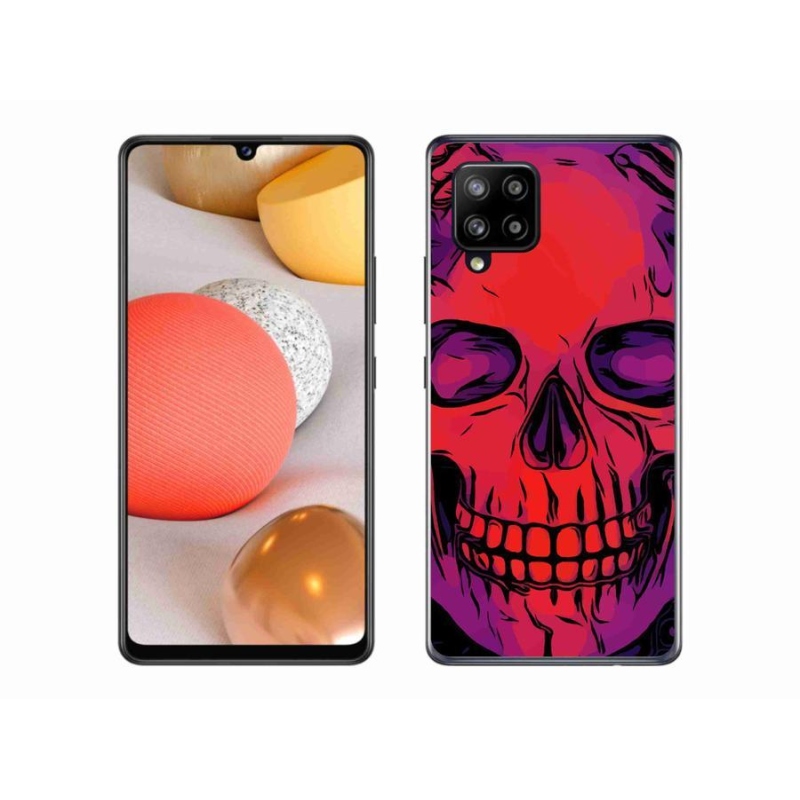 Gélový obal mmCase na mobil Samsung Galaxy A42 5G - lebka