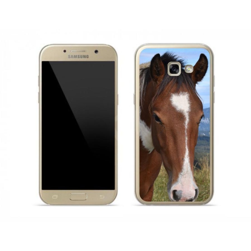 Gélový obal mmCase na mobil Samsung Galaxy A5 (2017) - hnedý kôň