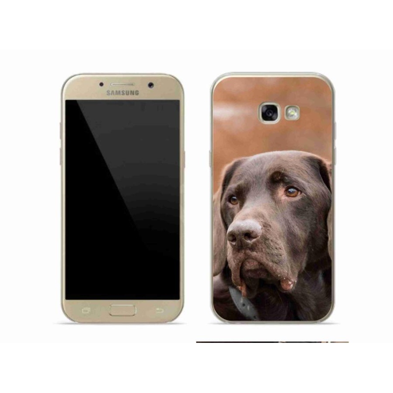 Gélový obal mmCase na mobil Samsung Galaxy A5 (2017) - hnedý labrador