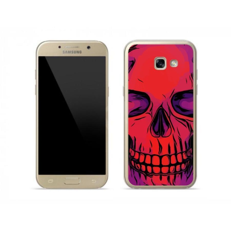 Gélový obal mmCase na mobil Samsung Galaxy A5 (2017) - lebka