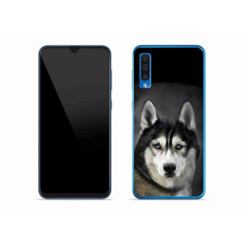 Gélový obal mmCase na mobil Samsung Galaxy A50 - husky