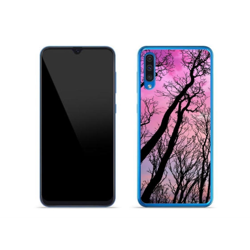 Gélový obal mmCase na mobil Samsung Galaxy A50 - opadané stromy