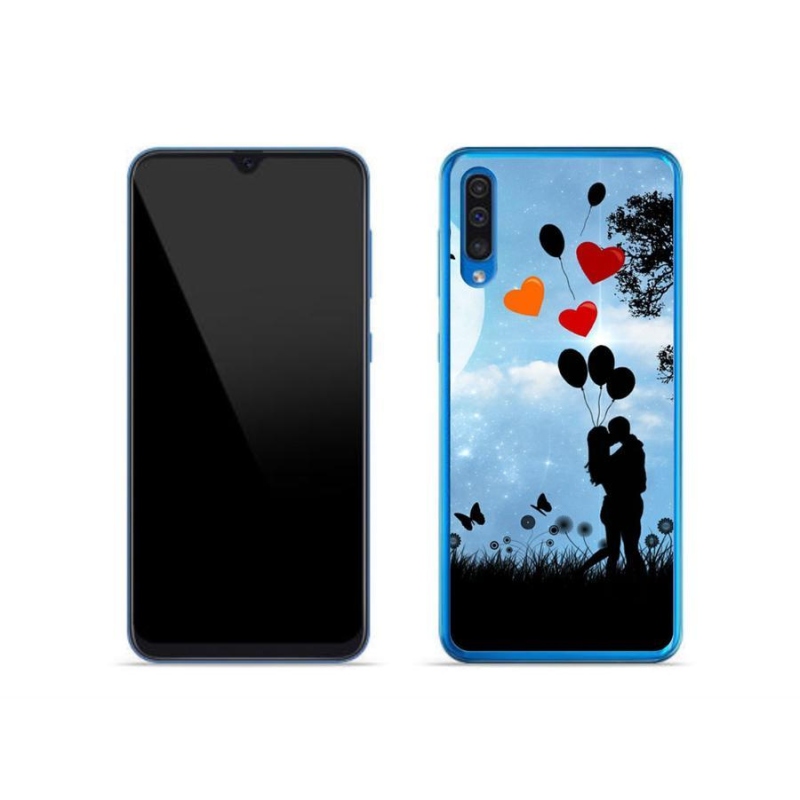 Gélový obal mmCase na mobil Samsung Galaxy A50 - zamilovaný pár