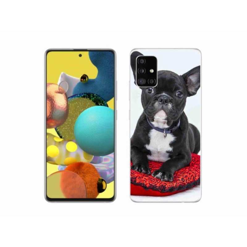 Gélový obal mmCase na mobil Samsung Galaxy A51 5G - buldog