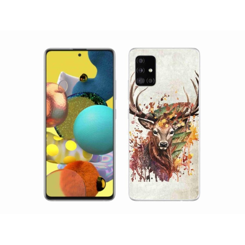 Gélový obal mmCase na mobil Samsung Galaxy A51 5G - jeleň 1