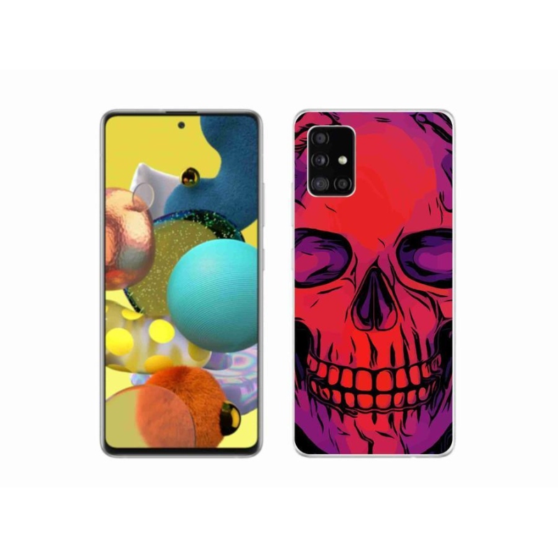 Gélový obal mmCase na mobil Samsung Galaxy A51 5G - lebka