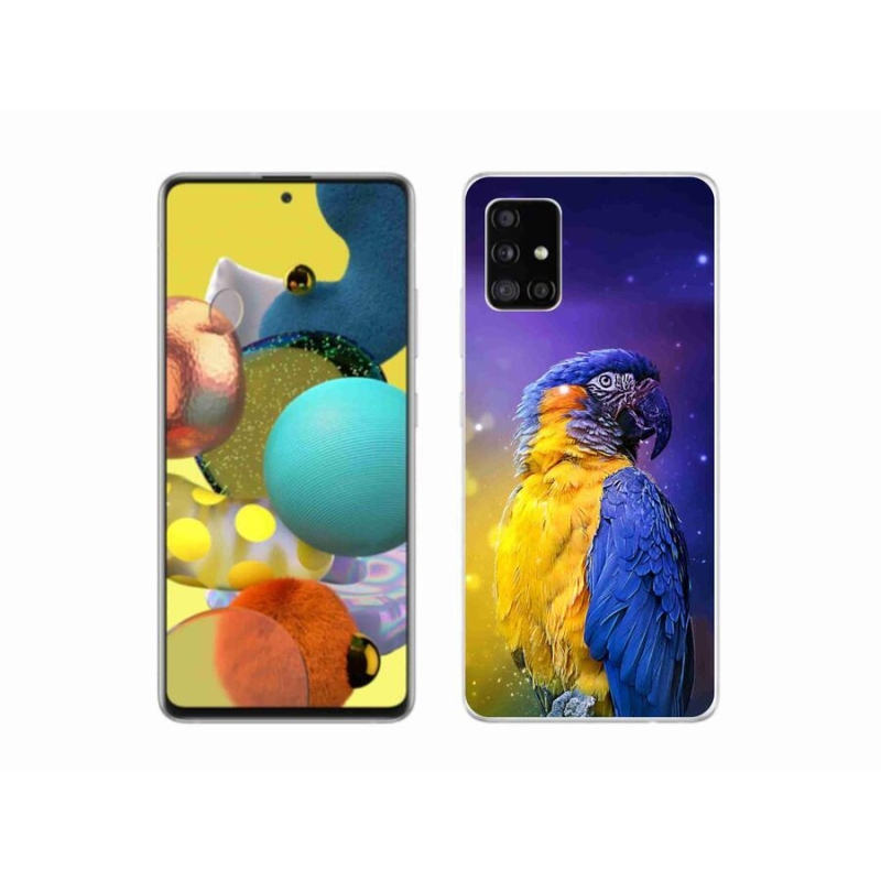 Gélový obal mmCase na mobil Samsung Galaxy A51 5G - papagáj ara 1