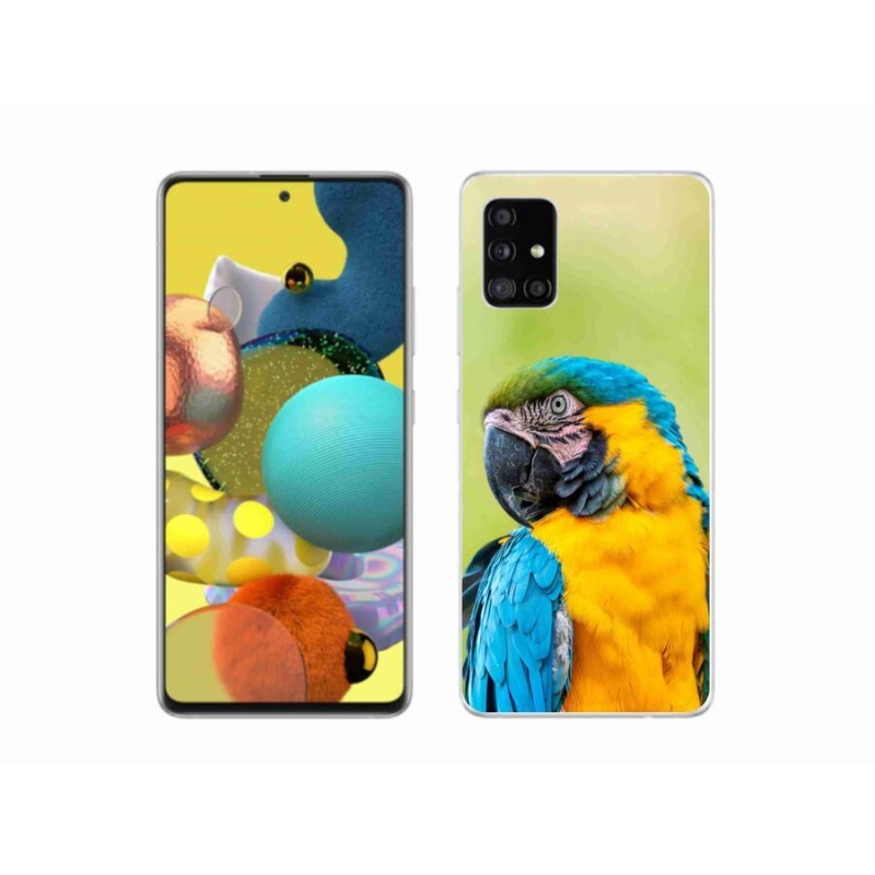 Gélový obal mmCase na mobil Samsung Galaxy A51 5G - papagáj ara 2