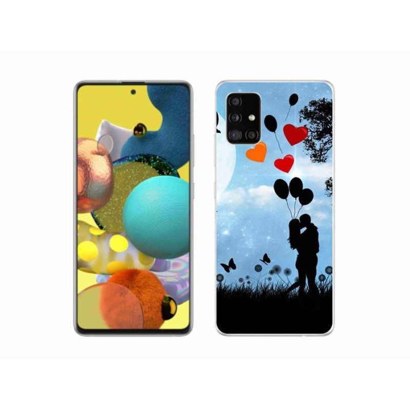 Gélový obal mmCase na mobil Samsung Galaxy A51 5G - zamilovaný pár