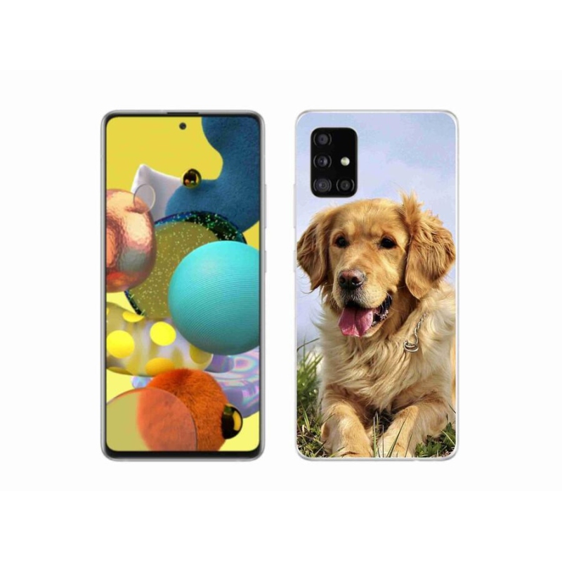 Gélový obal mmCase na mobil Samsung Galaxy A51 5G - zlatý retriever