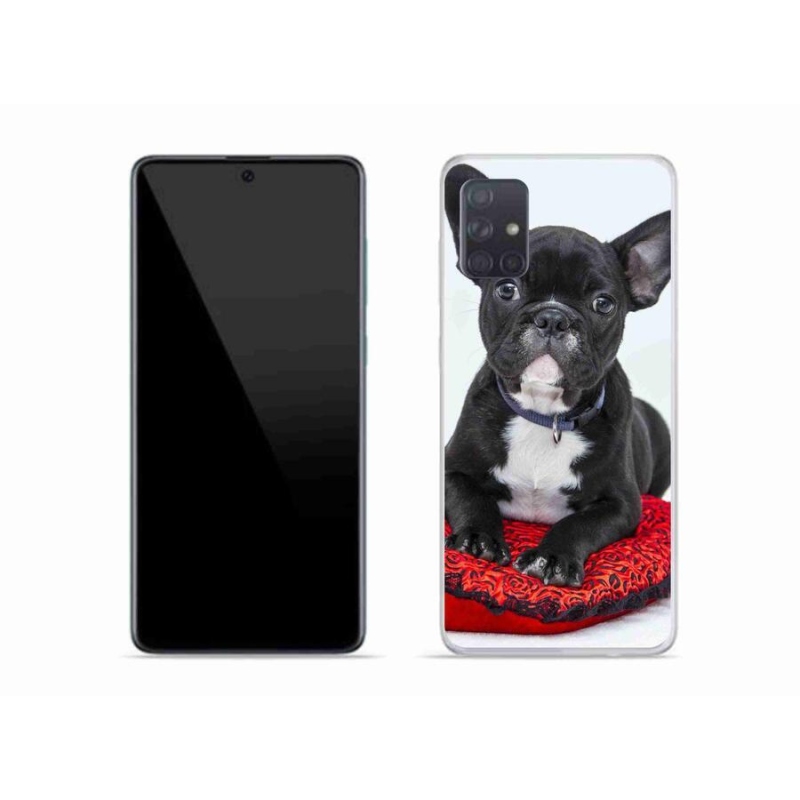 Gélový obal mmCase na mobil Samsung Galaxy A51 - buldog