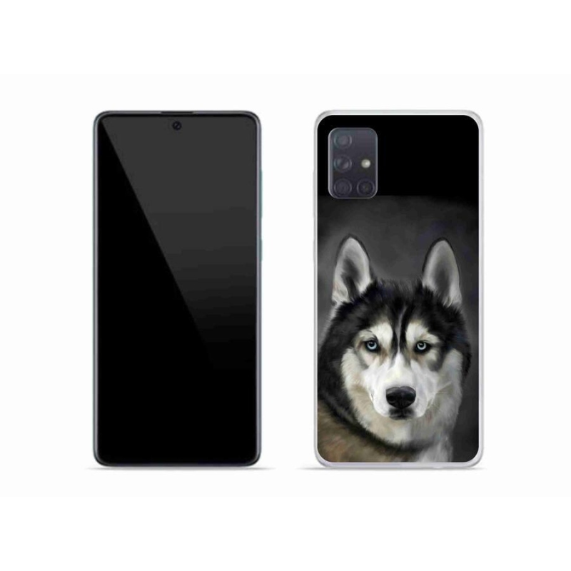 Gélový obal mmCase na mobil Samsung Galaxy A51 - husky