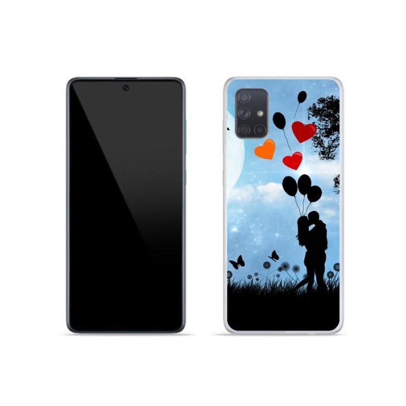 Gélový obal mmCase na mobil Samsung Galaxy A51 - zamilovaný pár