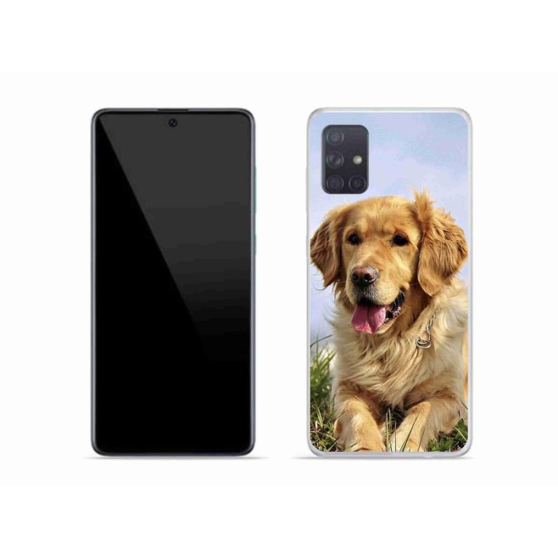 Gélový obal mmCase na mobil Samsung Galaxy A51 - zlatý retriever