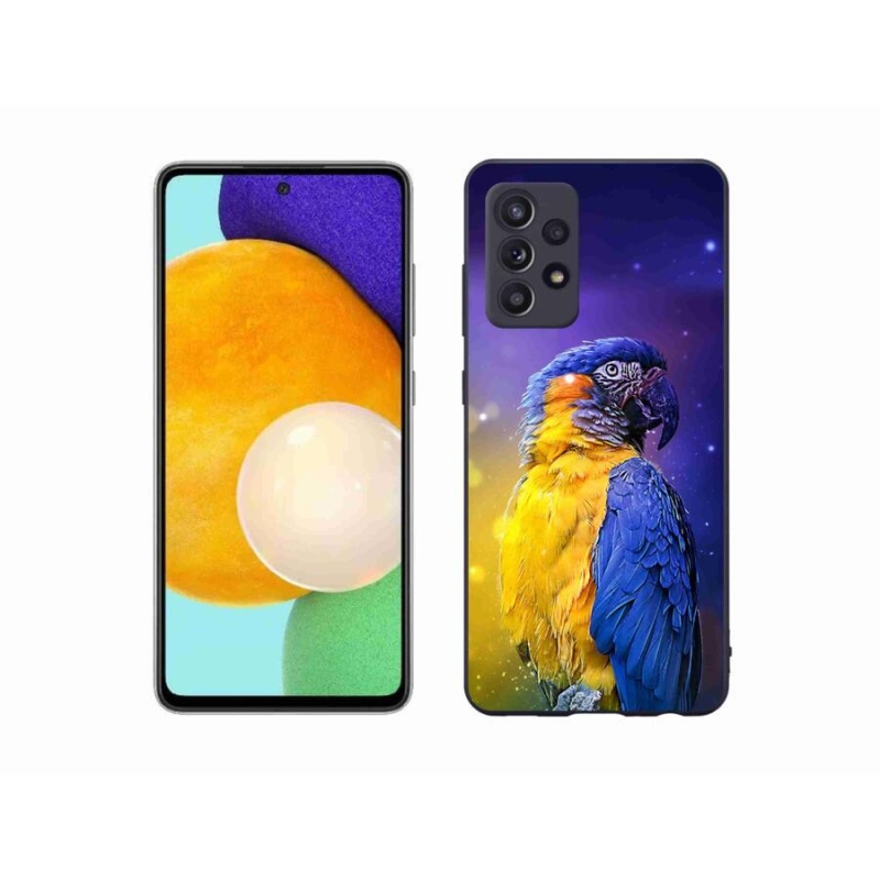 Gélový obal mmCase na mobil Samsung Galaxy A52 / A52 5G - papagáj ara 1