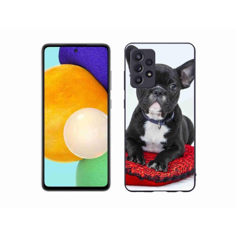 Gélový obal mmCase na mobil Samsung Galaxy A52s 5G - buldog