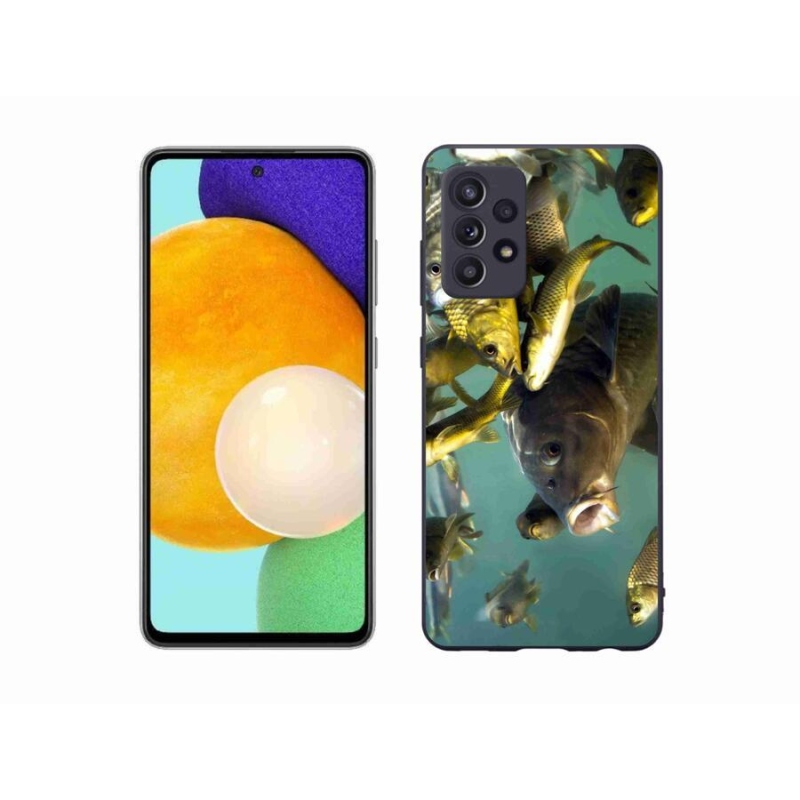 Gélový obal mmCase na mobil Samsung Galaxy A52s 5G - kŕdeľ rýb