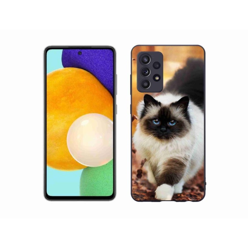 Gélový obal mmCase na mobil Samsung Galaxy A52s 5G - mačka 1