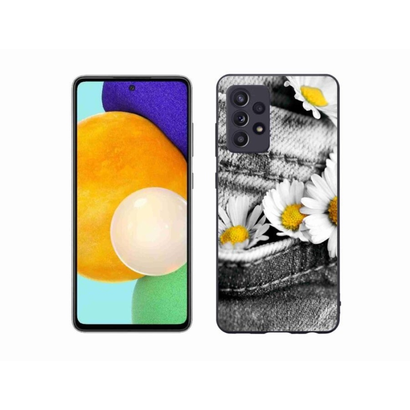 Gélový obal mmCase na mobil Samsung Galaxy A52s 5G - margaréty