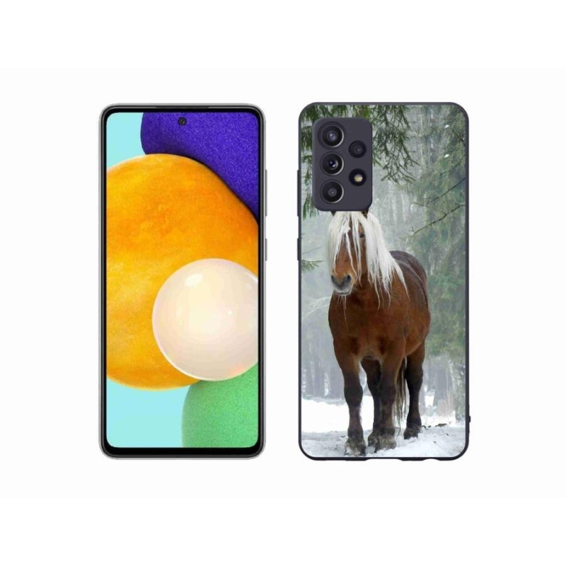 Gélový obal mmCase na mobil Samsung Galaxy A52s 5G - kôň v lese