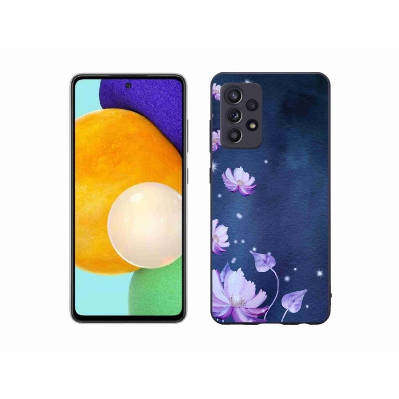 Gélový obal mmCase na mobil Samsung Galaxy A52s 5G - padajúce kvety