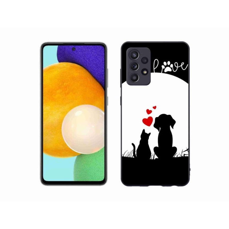 Gélový obal mmCase na mobil Samsung Galaxy A52s 5G - zvieracie láska