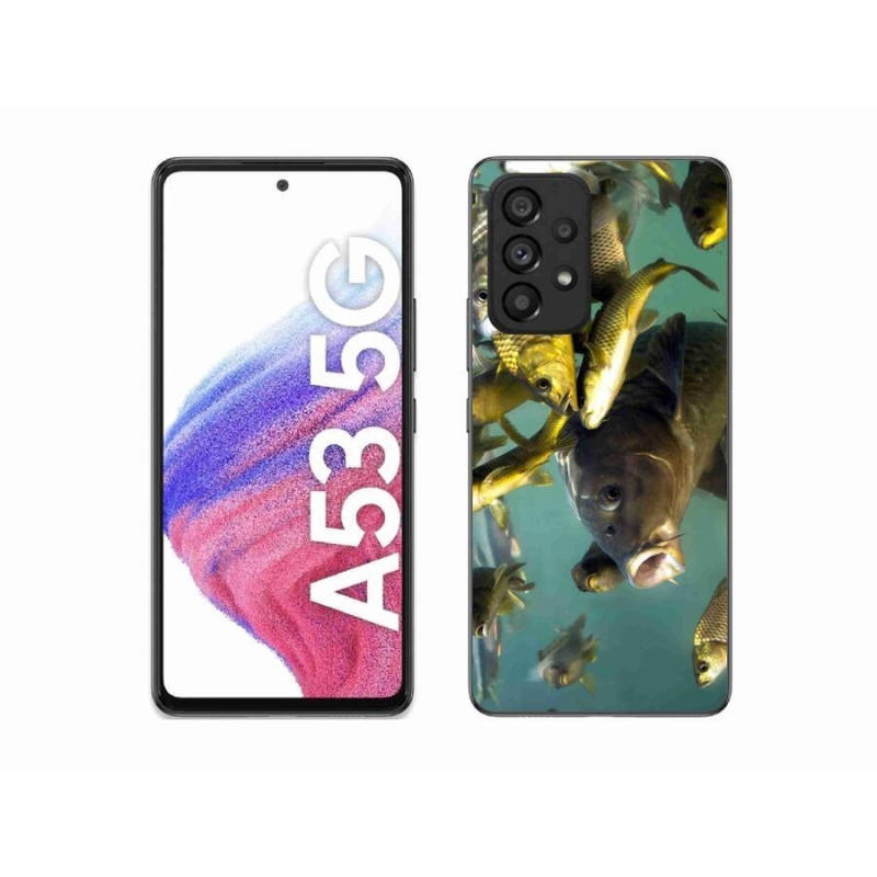Gélový obal mmCase na mobil Samsung Galaxy A53 5G - kŕdeľ rýb