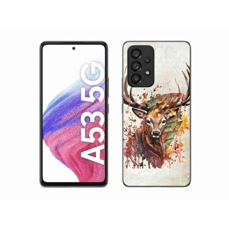 Gélový obal mmCase na mobil Samsung Galaxy A53 5G - jeleň 1