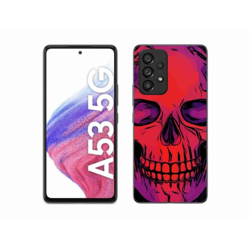 Gélový obal mmCase na mobil Samsung Galaxy A53 5G - lebka