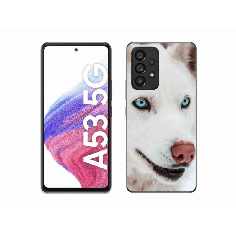 Gélový obal mmCase na mobil Samsung Galaxy A53 5G - psí pohľad