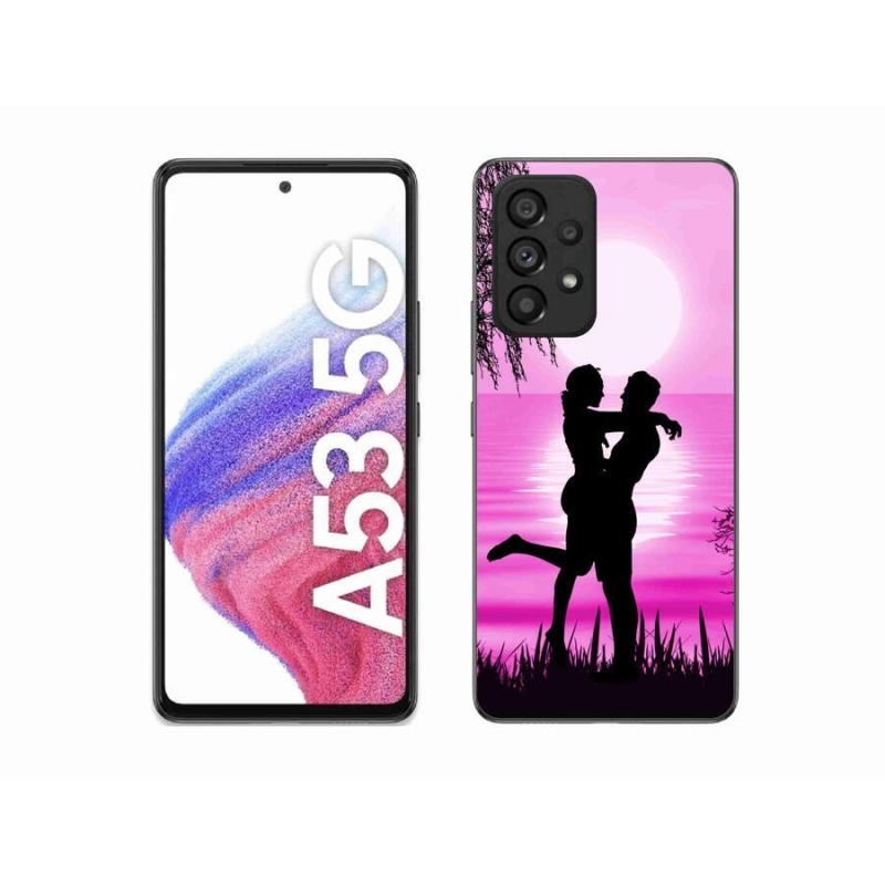 Gélový obal mmCase na mobil Samsung Galaxy A53 5G - západ slnka