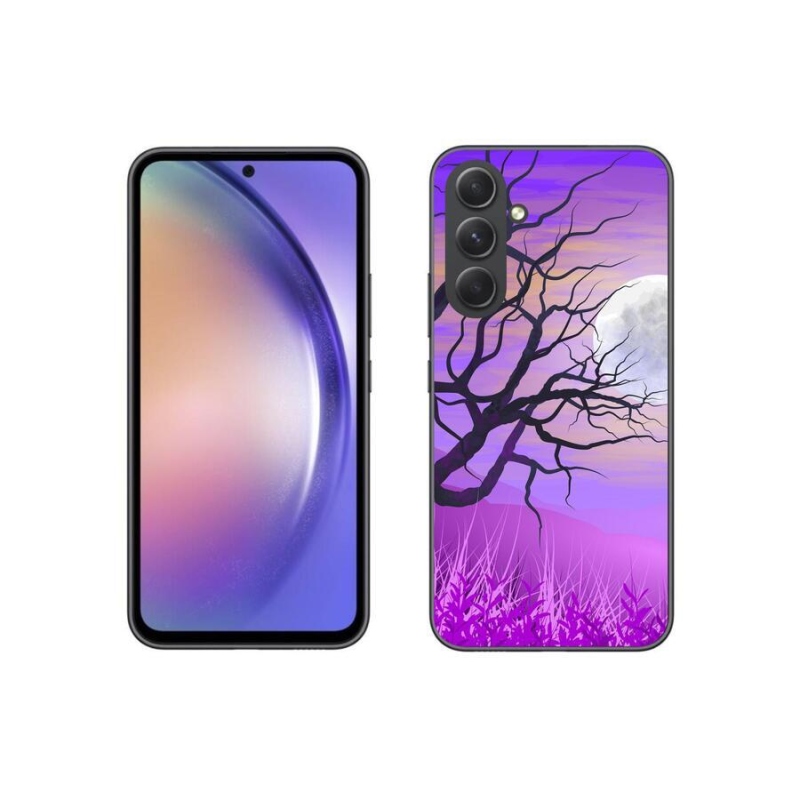 Gélový obal mmCase na mobil Samsung Galaxy A54 5G - kreslený spadaný strom