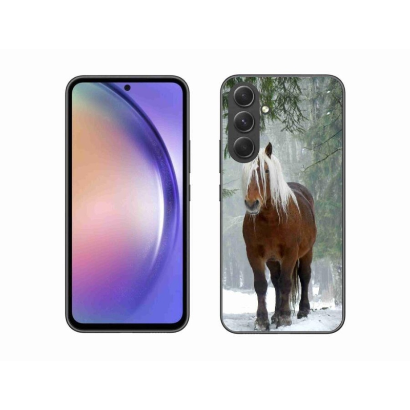 Gélový obal mmCase na mobil Samsung Galaxy A54 5G - kôň v lese