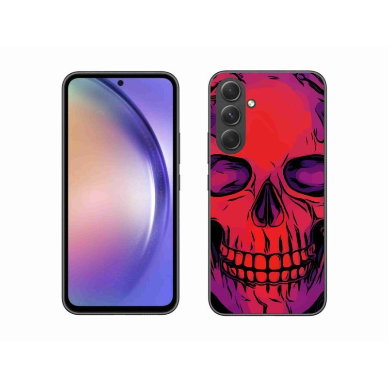 Gélový obal mmCase na mobil Samsung Galaxy A54 5G - lebka