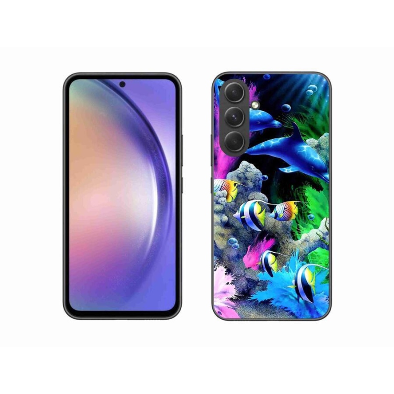 Gélový obal mmCase na mobil Samsung Galaxy A54 5G - morský svet