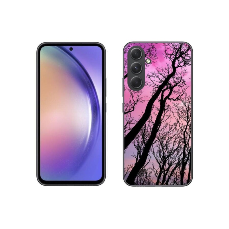 Gélový obal mmCase na mobil Samsung Galaxy A54 5G - opadané stromy