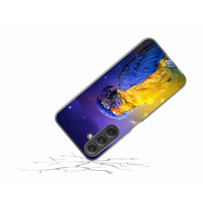 Gélový obal mmCase na mobil Samsung Galaxy A54 5G - papagáj ara 1