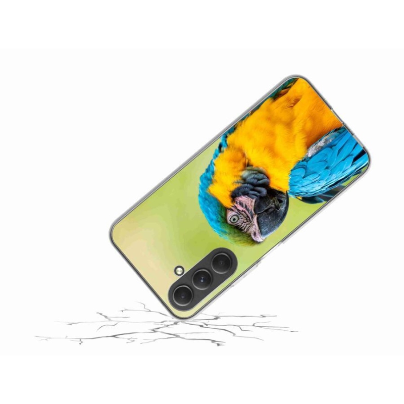 Gélový obal mmCase na mobil Samsung Galaxy A54 5G - papagáj ara 2