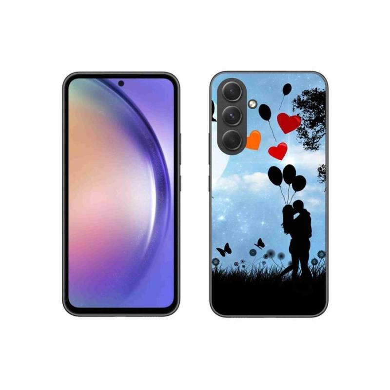 Gélový obal mmCase na mobil Samsung Galaxy A54 5G - zamilovaný pár