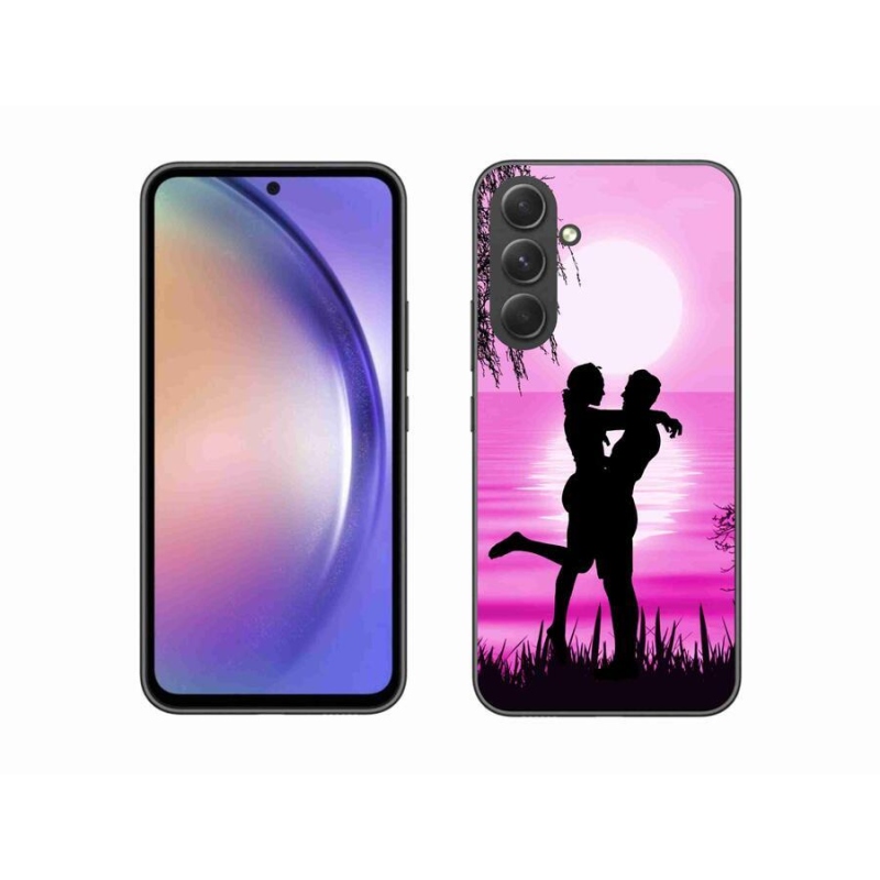 Gélový obal mmCase na mobil Samsung Galaxy A54 5G - západ slnka