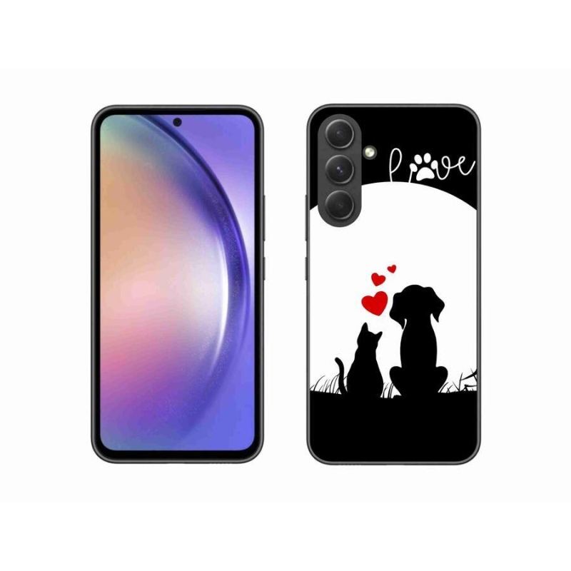 Gélový obal mmCase na mobil Samsung Galaxy A54 5G - zvieracia láska