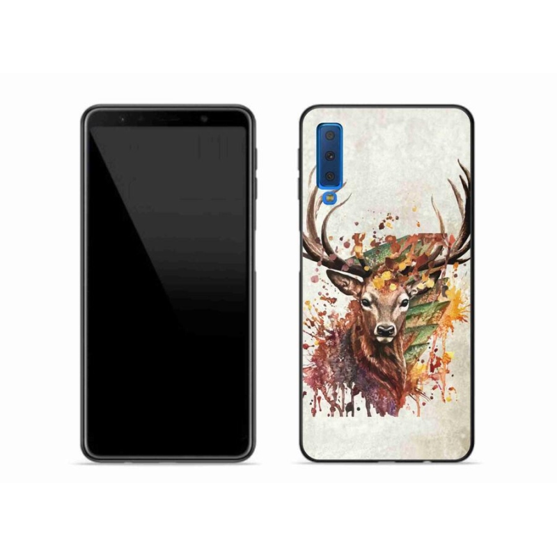 Gélový obal mmCase na mobil Samsung Galaxy A7 (2018) - jeleň 1